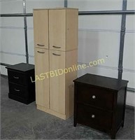 2 Night Stands & Cabinet