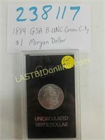 1884 GSA B-UNC Carson City $1 Morgan Dollar