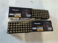 Monarch 9mm Luger Ammo, 100 Rounds