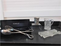 Towel Serving Tongs, Child's Rabbit Cup,