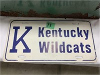 Kentuckey Wildcat License Plate