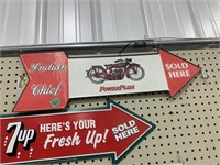 Indian Chief Arrow Sign-Newer