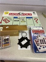 Monopoly, Dominoes and Cards