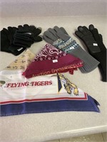 Ladies Gloves, Bandanas & Flying Tiger Bandana