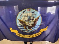 Two US Navy Flags