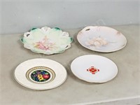 4 antique collector plates