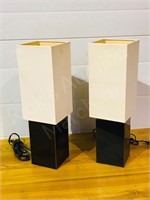 pair of modern design table lamps