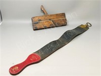 antique wood molding plane & strop