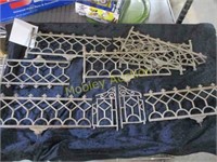 RARE EARLY 1900'S CAST IRON MARKED FENCE