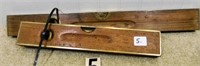 2 – Stanley brass bound wooden levels, G+-Vg:
