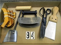 Tray lot assorted Disston tools, Vg: 3”