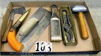 6 – Assorted Disston tools: homemade hatchet