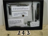 Small display of Disston Tool “Give Away” items &