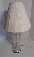 Decorative Table Lamp w/ Glass Base, 30"T