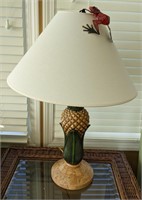 Pineapple Lamp w/ Tree Frog Decoration