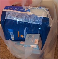 Bag of Medical Supplies w/ Latex Exam Gloves,