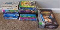Lot w/ VHS & DVD Movies and Deal or No Deal DVD