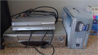 Lot w/ Sanyo VCR, Oritron DVD Player, and