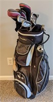 Power Bilt Golf Bag w/ Nike and Other Brand Clubs
