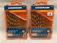 2pc Starkmann 13pc Titanium Coated Drill Bit Set