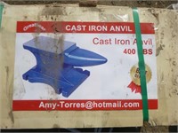 Unused 400lb Cast Iron Anvil