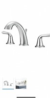 Widespread bathroom faucet