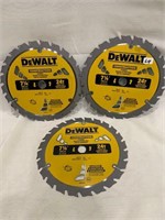 3pc Dewalt Const 7 1/4" Circular Saw Framing Blade