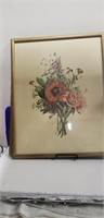 17x21 framed floral print