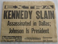 Kennedy 1963 Herald Examiner News Paper