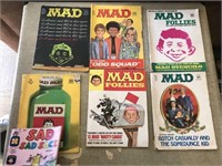 Collection of Old Comic Books & Mad Magazines