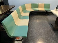AMF Nine section fiberglass curved seating