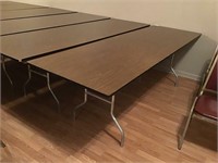 Lot of 3  8-foot folding tables