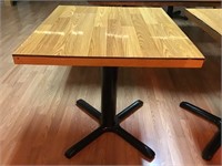 Café/bar table with cast iron base