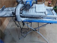 Kobalt wet tile saw and stand used for 1 house