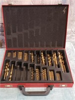 163 - INCOMPLETE SET OF DRILL BITS IN CASE