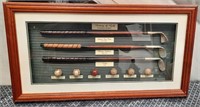 11 - SHADOW BOX OF GOLF CLUBS MINIATURE SIZE