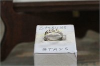 STERLING RING SIZE 9 - DISPLAY NOT INCLUDED