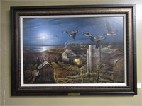 Signed Framed Duck Picture Terry Redlin