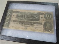 CONFEDERATE STATES OF AMERICA, $10, AGE UNCERTAIN