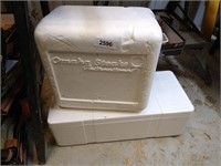 (2) Foam Coolers