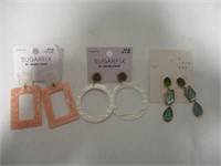 Lot #3 of 3 pairs of earrings
