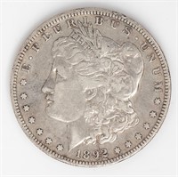 Coin 1892-S Morgan Silver Dollar - VF+