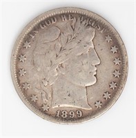 Coin 1899-P United States Barber Half Dollar