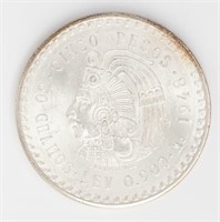 Coin 1948 ESTADOS UNIDOS MEXICANOS 5 Pesos - Nice