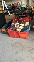 Red  Tool Box W/  Misc  Tools