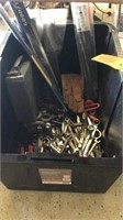 Black Tote W/ Misc Wrenches, Wiper Blades & Ties