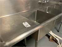 3 Bay Sink, Stainless Steel