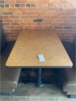 Free Standing Booth Table 47.5"x29.5" x29.5”.