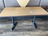 Free Standing Booth Table, 59.5"x26.5"x30"