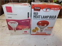 Red and Clear Heat Bulb- 250W